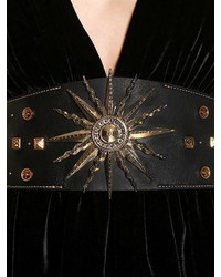 Fausto Puglisi Sun Studs Embellished Leather Belt