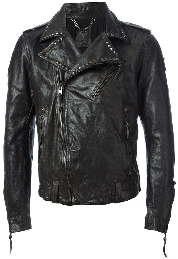 Hollywood Trading Company Htc Leather Biker Jacket, $2,015 | farfetch