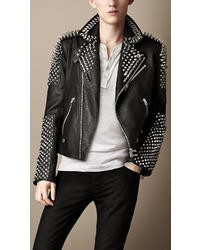 burberry spiked leather jacket