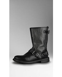Burberry Studded Leather Boots