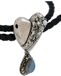 Alexander McQueen Heart Embellished Bracelet