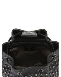 MCM Studded Faux Leather Mini Bucket Bag