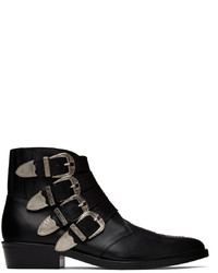 Toga Virilis Black 4 Metal Cowboy Boots