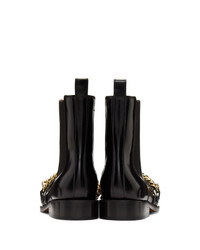 Givenchy Black Chain Ankle Boots