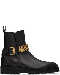 Moschino Black Leather Boots