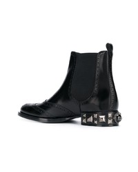 Dolce & Gabbana Embellished Heel Chelsea Boots