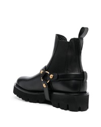 Versace Medusa Plaque Ankle Boots