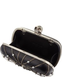 Alexander McQueen Chain Leather Box Clutch