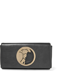 Versace Collection Embellished Leather Clutch