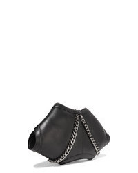 Alexander McQueen De Manta Embellished Leather Clutch