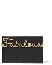 Charlotte Olympia Fabulous Vanina Embellished Textured Leather Box Clutch