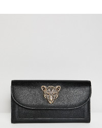 Glamorous Fold Over Purse With Lions Head