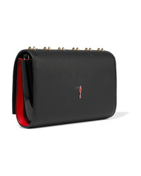 Christian Louboutin Paloma Embellished Textured Leather Clutch