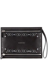 Givenchy Pandora Double Embellished Leather Clutch