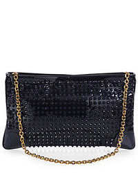 Christian Louboutin Studded Patent Leather Convertible Clutch