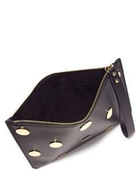 Sophie Hulme Talbot Embellished Leather Zip Pouch