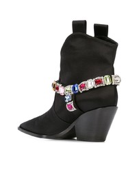 Casadei Embellished Cowboy Style Boots