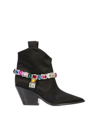 Casadei Embellished Cowboy Style Boots