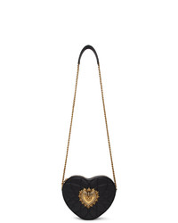 Dolce And Gabbana Black Devotion Heart Bag