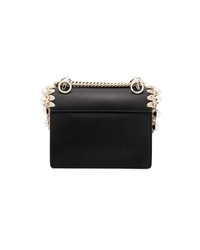 Fendi Black Kan I Small Leather Bag With