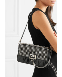 Givenchy Charm Crystal Embellished Quilted Leather Shoulder Bag