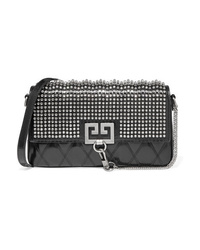 Givenchy Charm Crystal Embellished Quilted Leather Shoulder Bag