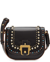 Paula Cademartori Embellished Leather Shoulder Bag