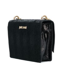 Just Cavalli Embellished Panelled Shoulder Bag