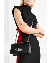 Alexander McQueen Jewelled Satchel Embellished Leather Shoulder Bag