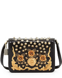 Dolce & Gabbana Lily Twist Crossbody Bag Black