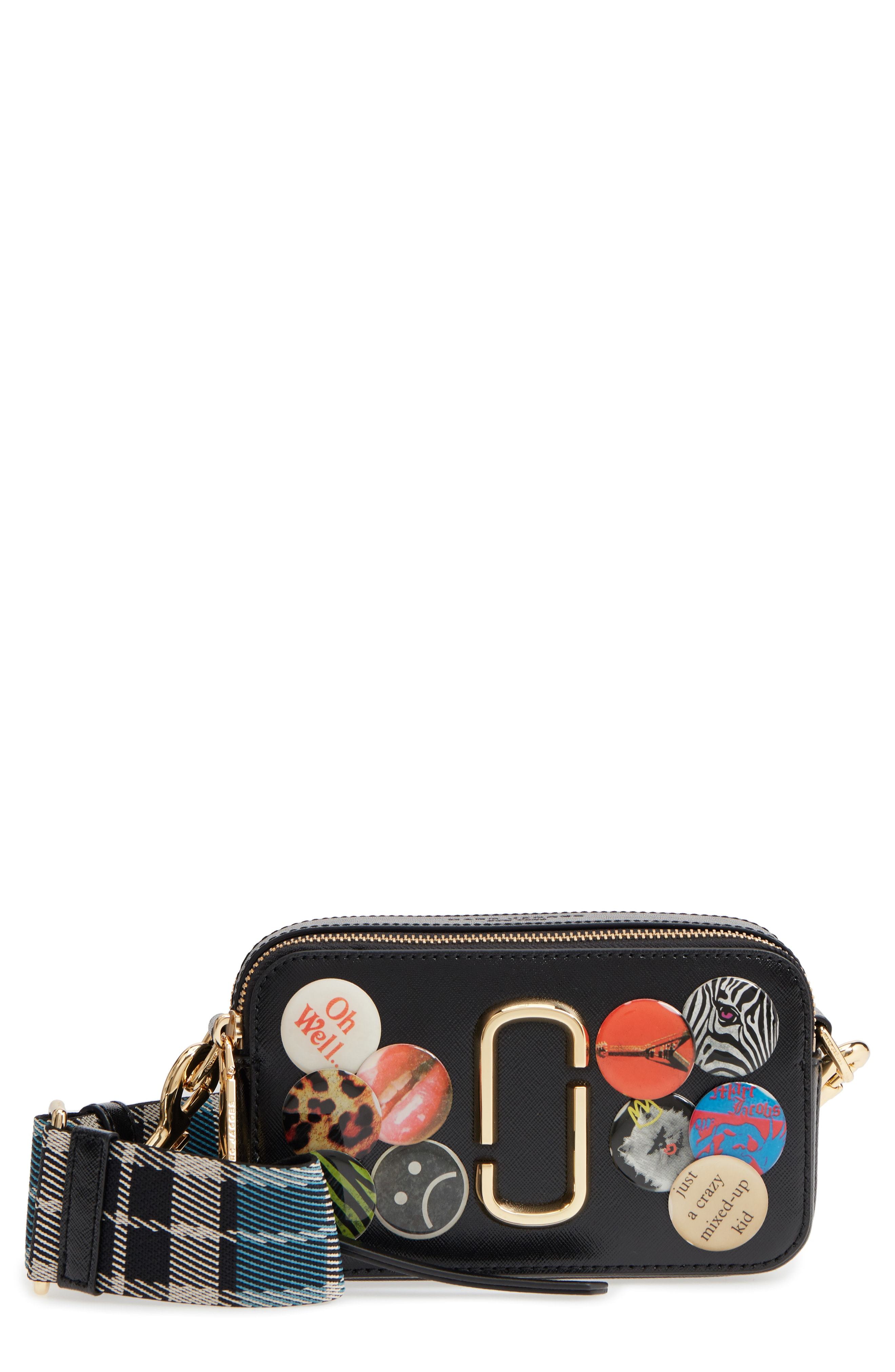 Snapshot patent leather crossbody bag Marc Jacobs Black in Patent leather -  34677061