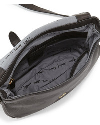 Ash Zuma Embellished Flap Crossbody Bag Black