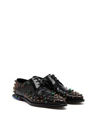 Dolce & Gabbana Crystal Embellished Derby Shoes