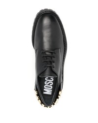 Moschino Logo Plaque Lace Up Shoes