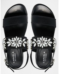 Carvela Kamilla Embellished Slider Sandals