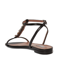 Tabitha Simmons Shell Embellished Leather Sandals
