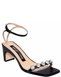 Sergio Rossi 60mm Embellished Leather Sandals