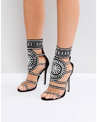 Public Desire Cleopatra Embellished Heeled Sandals