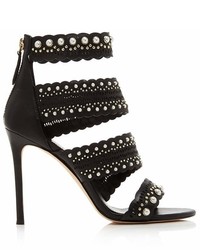Pour La Victoire Ellura Embellished Leather High Heel Sandals