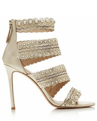 Pour La Victoire Ellura Embellished Leather High Heel Sandals