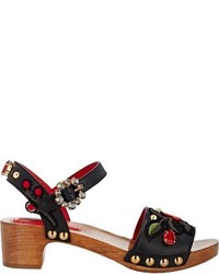 Dolce & Gabbana Embellished Ankle Strap Sandals