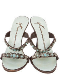 Giuseppe Zanotti Jewel Embellished Slide Sandals