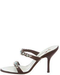 Giuseppe Zanotti Jewel Embellished Slide Sandals