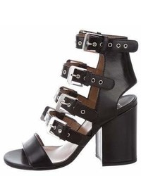 Laurence Dacade Leather Buckle Embellished Sandals W Tags