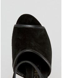 Kat Maconie Sierra Black Embellished Heel Leather Sandals
