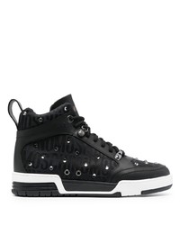 Moschino Jacquard Crystal Embellished Sneakers