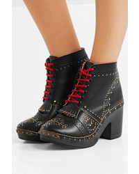 Burberry Studded Leather Ankle Boots