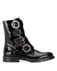 Dolce & Gabbana Brooch Buckle Boots