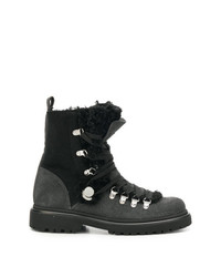 Moncler Glitter Shearling Lined Hiking Boots