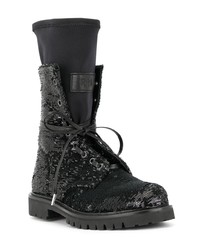 RtA Sequins Lace Up Boots
